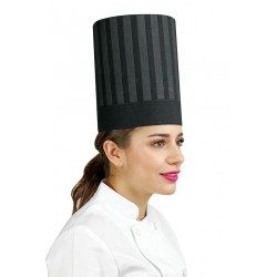 Gorro Chef Frances Negro Con Azulino